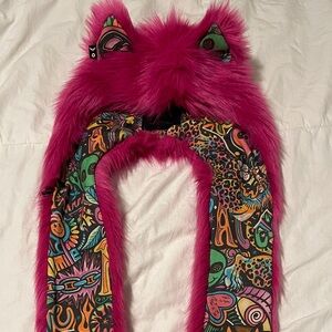 Custom one of a kind hot pink Spirithood